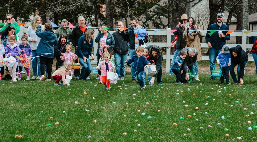 Valley Brook Easter egg hunt