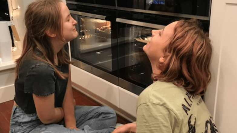 Youth at a cooking outreach group.