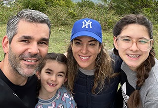 Smiling Family of four