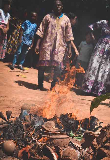 Burning idols