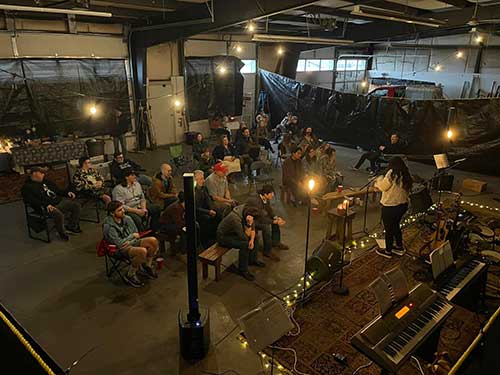 Worship in a vacant building